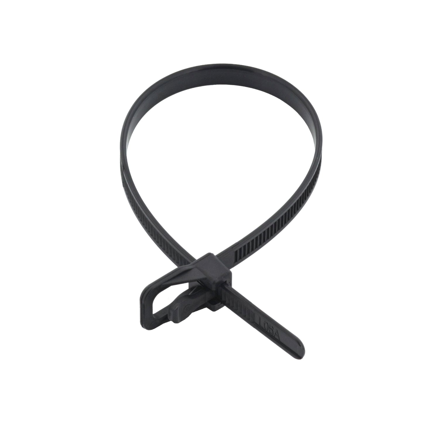 200 mm x 4,8 mm schwarz – RETYZ wiederverwendbarer Kabelbinder (Reißverschluss)
