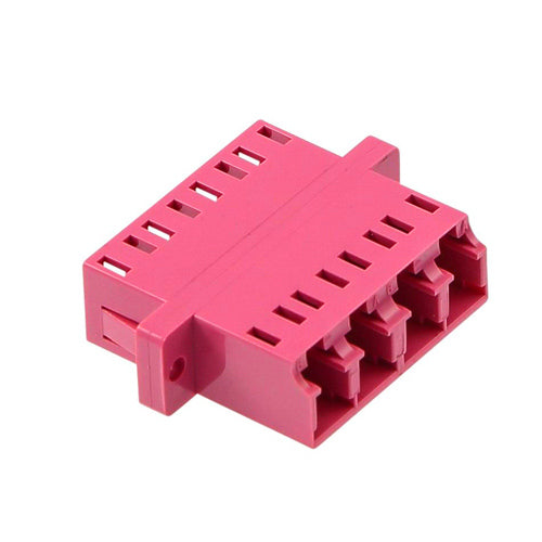 OM4 LC Quad-Adapter Erika Violett