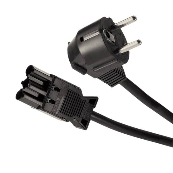 UK (13 Amp) - GST18 Female Black PVC Power Lead