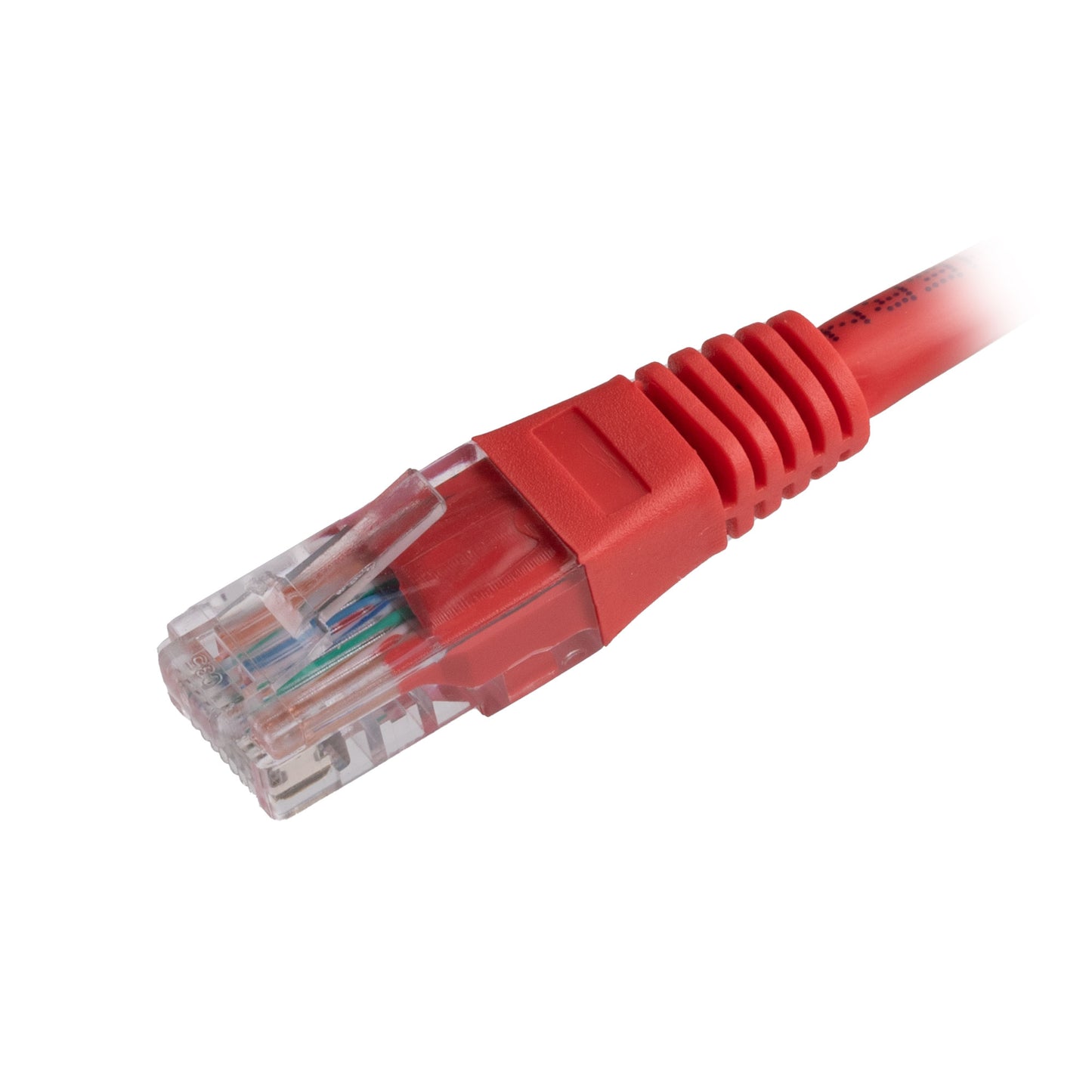 Cat6 RJ45 Grey U/UTP PVC 24AWG Flush Booted X over Patch Lead Cable COPPER