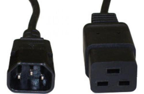 Câble d'extension d'alimentation prise mâle IEC C14 vers prise femelle IEC C19 1m 2m 3m