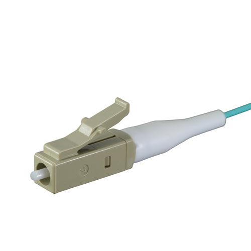 Queue de cochon en fibre Aqua OM3 50/125 LC, 1 m, 900 um