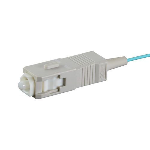 Queue de cochon en fibre Aqua OM3 50/125 SC, 1 m, 900 um