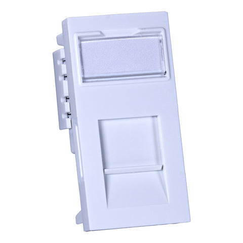 Cat5e UTP Module 25mm x 50mm White