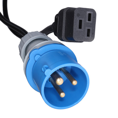Power 32A 32 AMP 240V IP44 1.5mm2 COMMANDO PLUG IEC C19 SKT UPS EXTENSION POWER LEAD 1m 2m 3m 5m