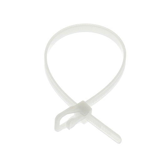 200 mm x 4,8 mm Naturel/Blanc - Attache de câble réutilisable RETYZ (Zip)