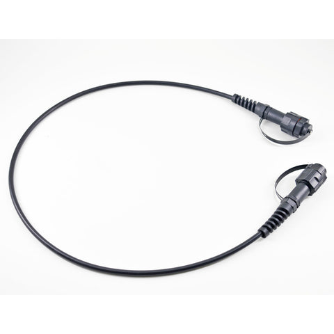OM3 IP67 LC - IP67 LC Duplex Black XXtreme External Fibre Lead