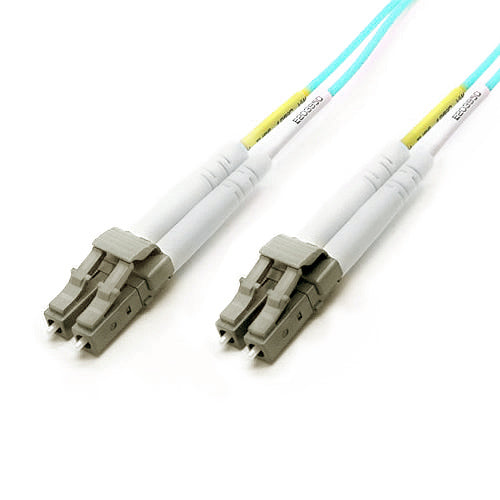 0,5 m OM3 50/125 LC-LC Duplex Aqua LSOH 1,8 mm Minizip-Glasfaser-Patchkabel