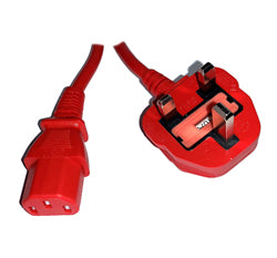 Câble d'alimentation secteur britannique avec prise à fusible vers prise femelle IEC C13 5 A 0,5 m, 1 m, 2 m, 3 m, 5 m, 10 m