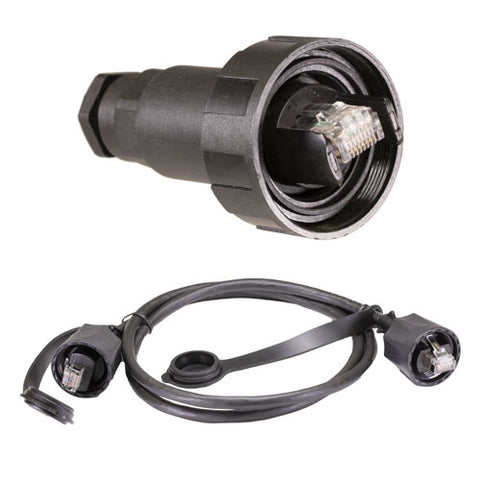 Cat6a RJ45 Black F/FTP IP67 XXTREME External Solid Patch Lead