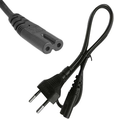 2m Euro 2 Pin Flat - C7 PVC 0.75mm Power Lead