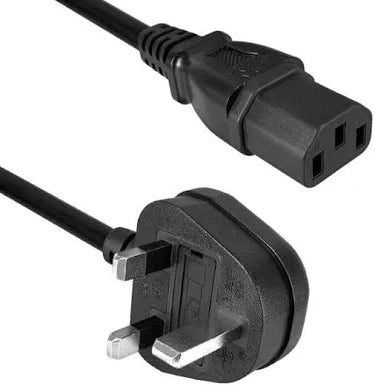2m Australian - C13 Black PVC 0.75mm Power Lead