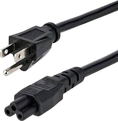 2m USA Plug (3 Pin) - C5 Cloverleaf Black PVC Power Lead