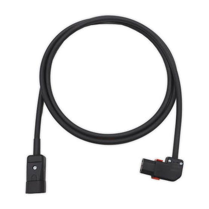 2m C14 - Right Angle C13 Black PVC 1.0mm Power Lead