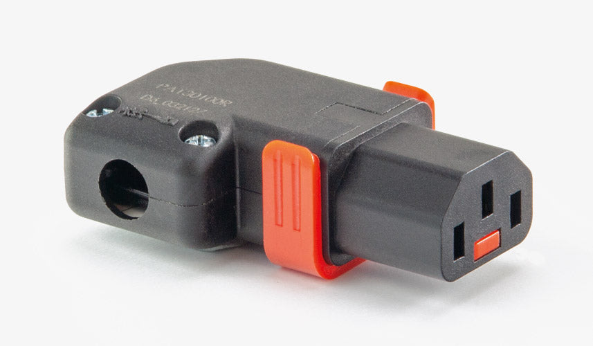 Kaiser IEC Lock IEC C13 Mains Connector Locking Horizontal left/right ...