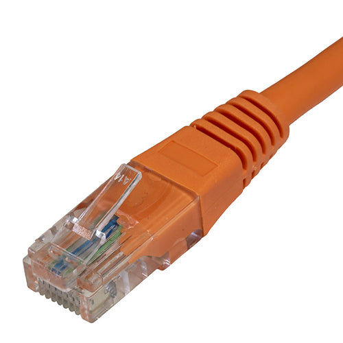 Cat6 RJ45 U/UTP PVC 24AWG Flush Moulded Booted Patch Lead
