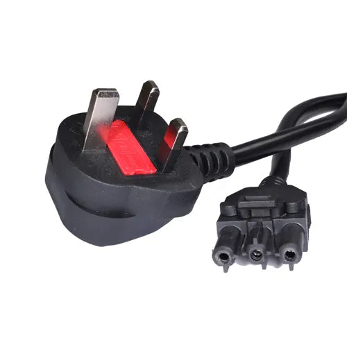 UK (13 Amp) - GST18 Female Black PVC Power Lead