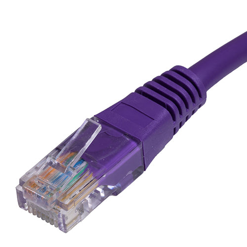 Cat6 RJ45 U/UTP PVC 24AWG Flush Moulded Booted Patch Lead