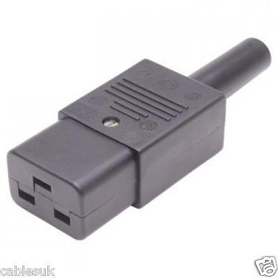 Connecteur recâblé femelle IEC C19 d'alimentation