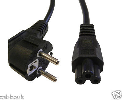 Netzkabel SCHUKO, rechtwinklig auf IEC C5-Buchse, 2 m, 2 Meter
