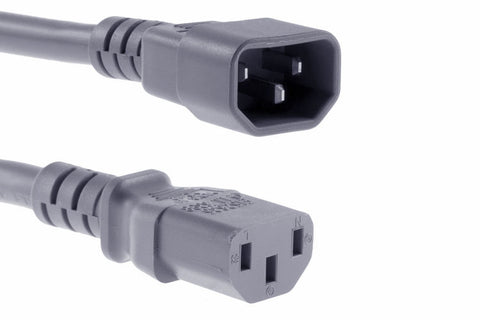 Power Extension Cable IEC C14 Male Plug to IEC C13 Female Socket
