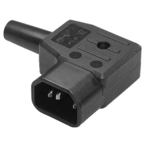 Vis de connecteur de prise d'alimentation secteur à Angle droit noir C14 rewireable 10A HQ