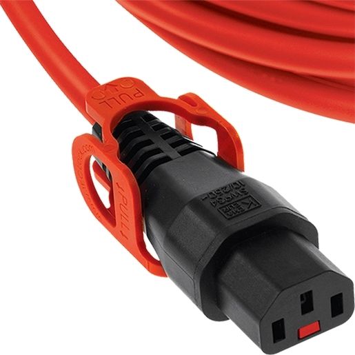 Stromverlängerungskabel IEC C14-Stecker auf IEC C13-Buchse Lock+ 