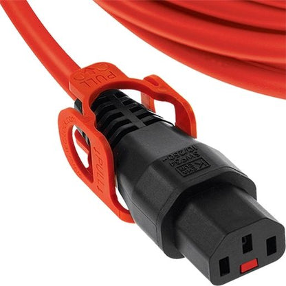 Stromverlängerungskabel IEC C14-Stecker auf IEC C13-Buchse Lock+ 