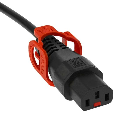 Power Extension Cable IEC C14 Male Plug to IEC C13 Female Socket Lock+